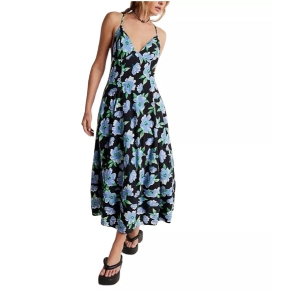 NEW! Free People Finer Things Floral Maxi 🦋 Sz Medium - Picture 9 of 14